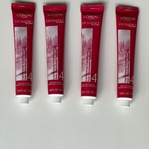 LOT OF 4 NEW L’ORÉAL EXCELLENCE CREAM CARING DEEP CONDITIONER 1.86 FL OZ/55ML